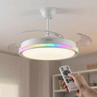Ventilador de Techo con Luz LED RGB y Mando a Distancia